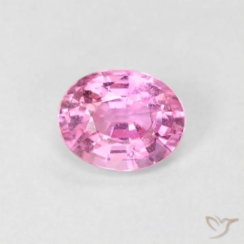 0.54ct 자연스러운 인텐스 핑크 사파이어, 타원형, VS