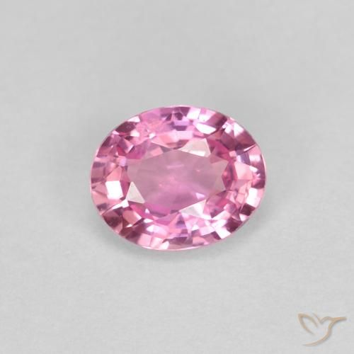 0.49ct 자연스러운 로얄 퍼플 핑크 사파이어, 타원형, VS
