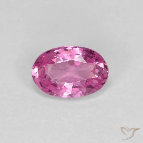 0.62ct 자연스러운 적자색 사파이어, 타원형, VS