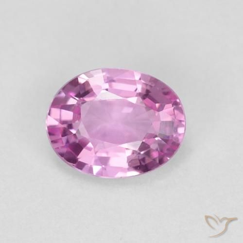 0.52ct 자연스러운 강렬한 보라색 사파이어, 타원형, VVS