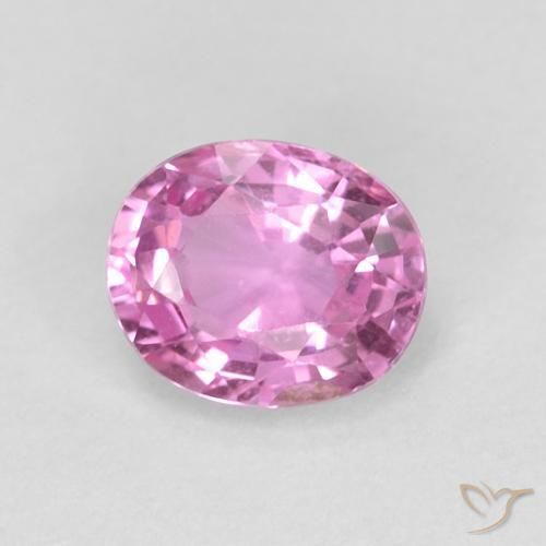 0.48ct 자연스러운 로얄 퍼플 핑크 사파이어, 타원형, VVS