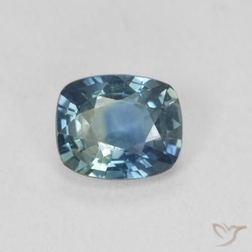 0.82ct 자연스러운 물오리 사파이어, 방석, VVS