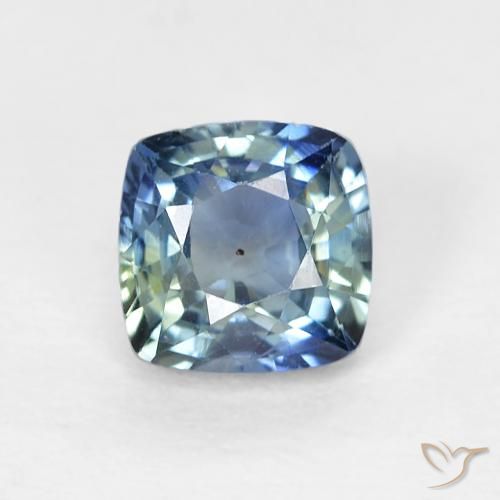 0.70ct 자연스러운 네이비 블루 사파이어, 방석, VS