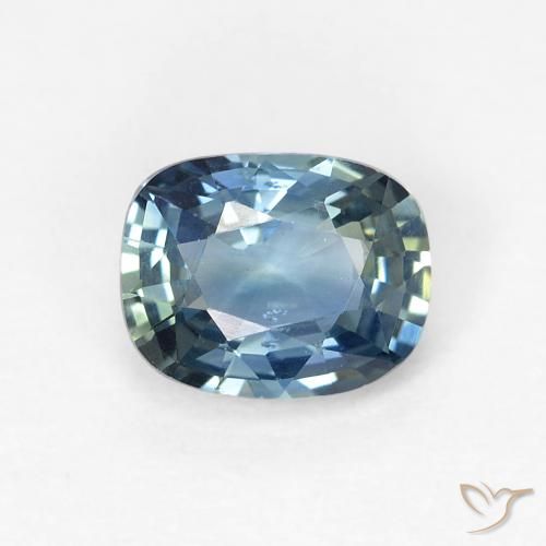 0.85ct 자연스러운 물오리 사파이어, 방석, VVS-VS