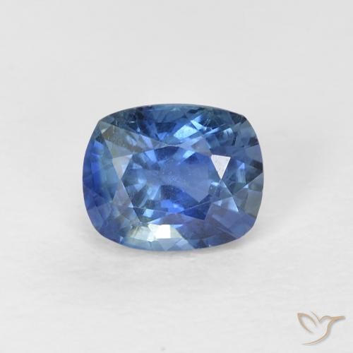 0.81ct 자연스러운 파란색 사파이어, 방석, VVS-VS