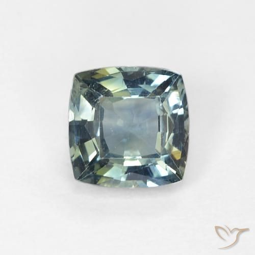 0.80ct 자연스러운 다색 사파이어, 방석, VS