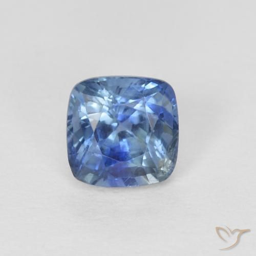 0.63ct 자연스러운 네이비 블루 사파이어, 방석, VS