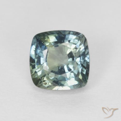 0.80ct 자연스러운 물오리 사파이어, 방석, VS