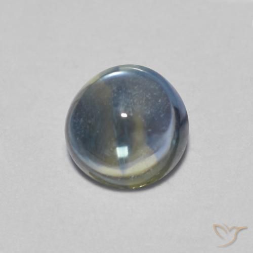 0.42ct 자연스러운 파스텔 블루 사파이어, 둥근, 투명한