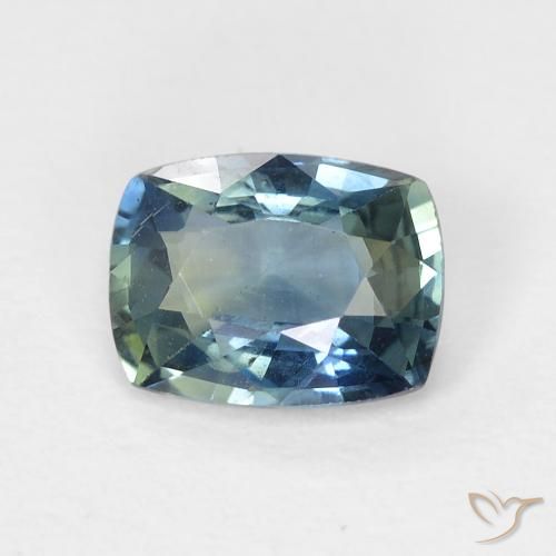 0.90ct 자연스러운 물오리 사파이어, 방석, VVS-VS
