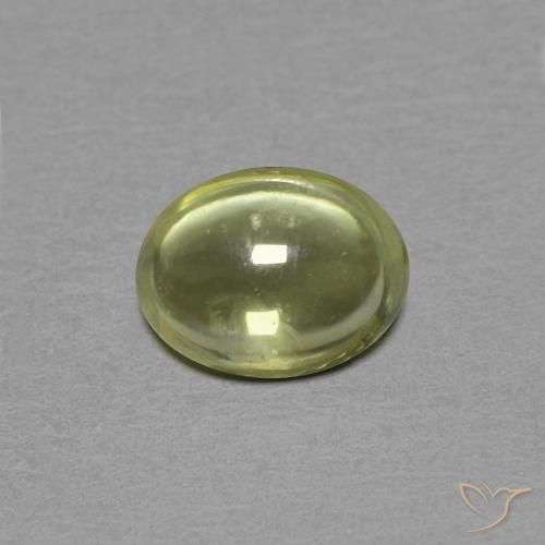 0.46ct 자연스러운 미디엄 옐로우 사파이어, 타원형, 투명한