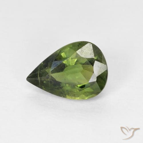 0.97ct 자연스러운 Medium Light Green 사파이어, 배 모양, VS