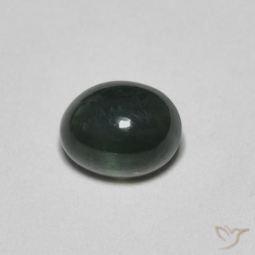 0.67ct 자연스러운 녹색 사파이어, 타원형, 투명한