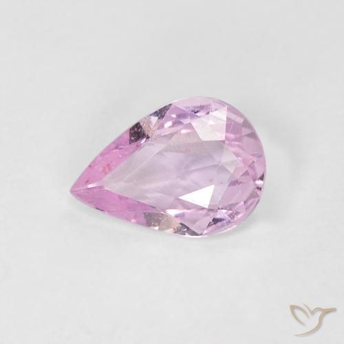 0.52ct 자연스러운 미디엄 퍼플 사파이어, 배 모양, VVS-VS