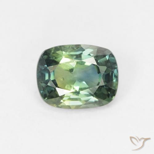 0.63ct 자연스러운 다색 사파이어, 방석, VS
