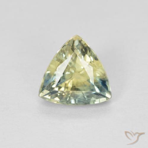 0.92ct 자연스러운 다색 사파이어, 일조, VS