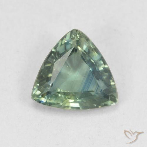 0.82ct 자연스러운 초록빛이 도는 파란색 사파이어, 일조, VS
