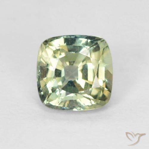 0.90ct 자연스러운 다색 사파이어, 방석, VVS-VS