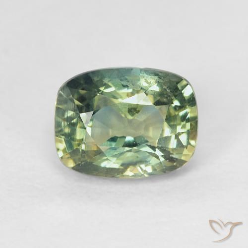 1.30ct 자연스러운 다색 사파이어, 방석, VVS-VS
