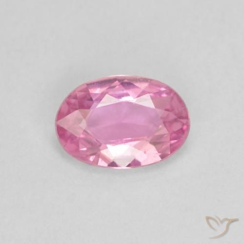 0.45ct 자연스러운 분홍색 사파이어, 타원형, VVS