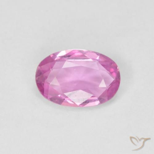 0.47ct 자연스러운 퍼플 핑크 사파이어, 타원형, VVS