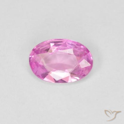 0.37ct 자연스러운 라이트 로얄 퍼플 핑크 사파이어, 타원형, VVS