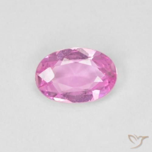 0.45ct 자연스러운 분홍색 사파이어, 타원형, VVS
