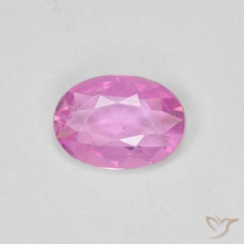0.37ct 자연스러운 강렬한 보라색 사파이어, 타원형, VVS-VS