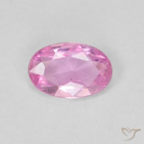 0.40ct 자연스러운 밝은 분홍빛이 도는 보라색 사파이어, 타원형, VVS-VS