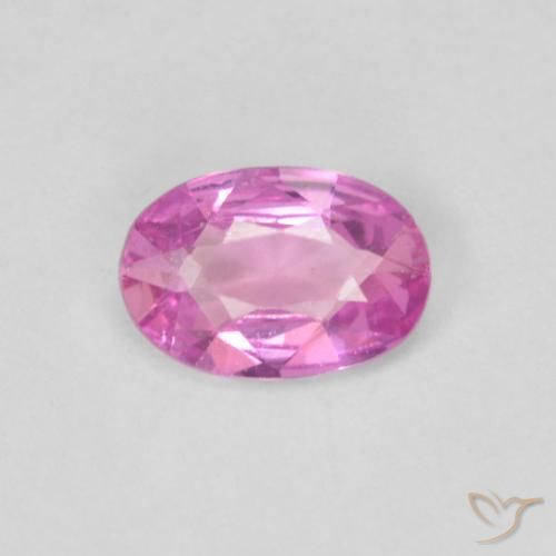 0.40ct 자연스러운 강렬한 보라색 사파이어, 타원형, VVS-VS