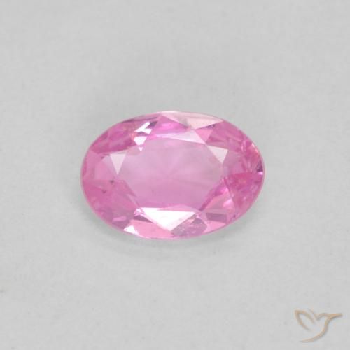 0.38ct 자연스러운 로얄 퍼플 핑크 사파이어, 타원형, VVS