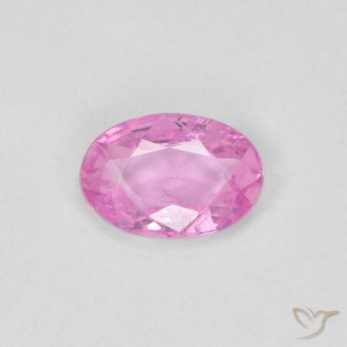 0.36ct 자연스러운 로얄 퍼플 핑크 사파이어, 타원형, VVS