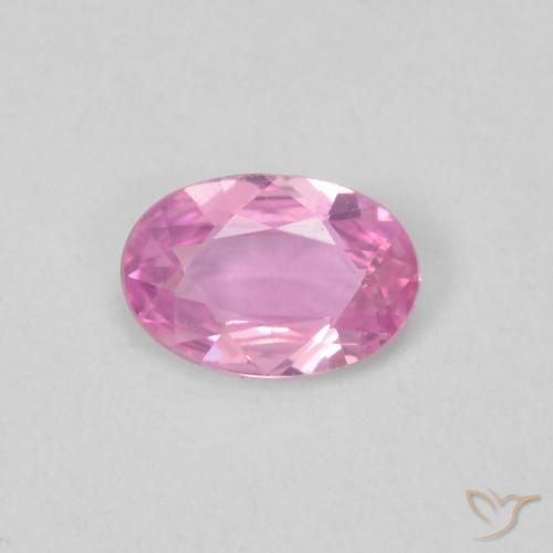 0.36ct 자연스러운 딥 핑크 사파이어, 타원형, VVS