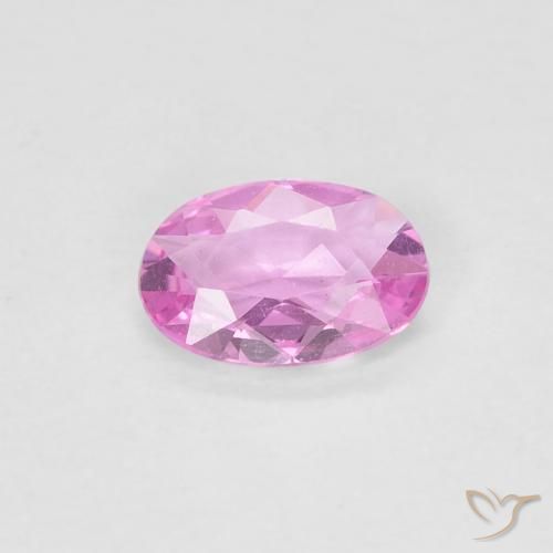 0.35ct 자연스러운 라이트 핑크 사파이어, 타원형, VVS