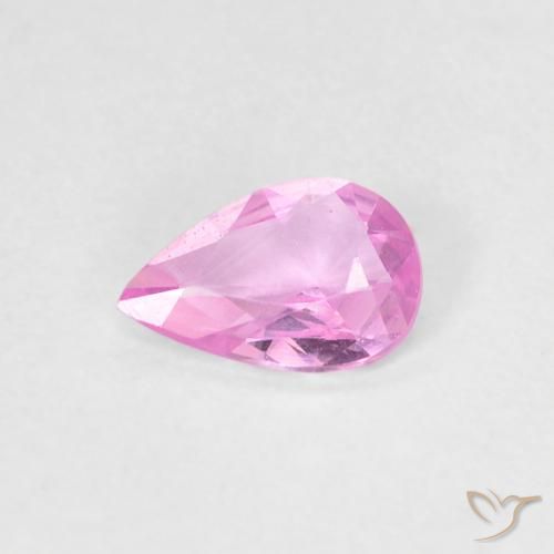 0.29ct 자연스러운 퍼플 핑크 사파이어, 배 모양, VVS