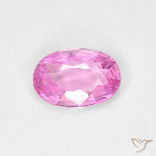 0.40ct 자연스러운 강렬한 보라색 사파이어, 타원형, VVS