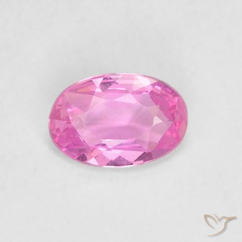 0.44ct 자연스러운 퍼플 핑크 사파이어, 타원형, VVS
