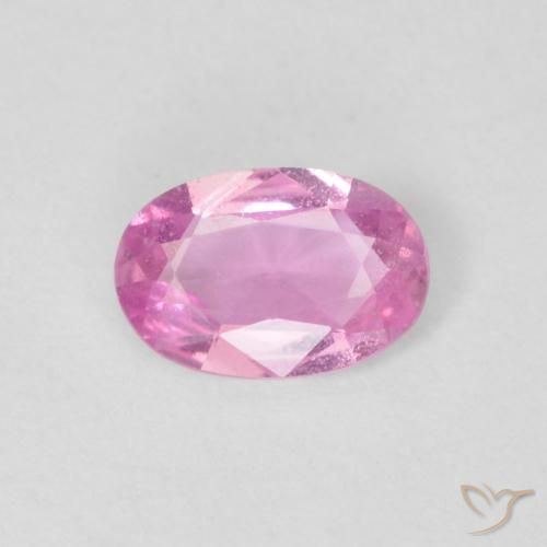 0.38ct 자연스러운 분홍색 사파이어, 타원형, VS