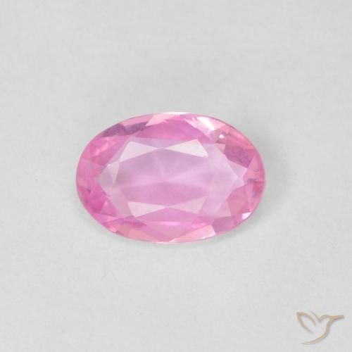 0.37ct 자연스러운 분홍색 사파이어, 타원형, VVS