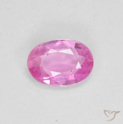 0.50ct 자연스러운 분홍색 사파이어, 타원형, VVS-VS