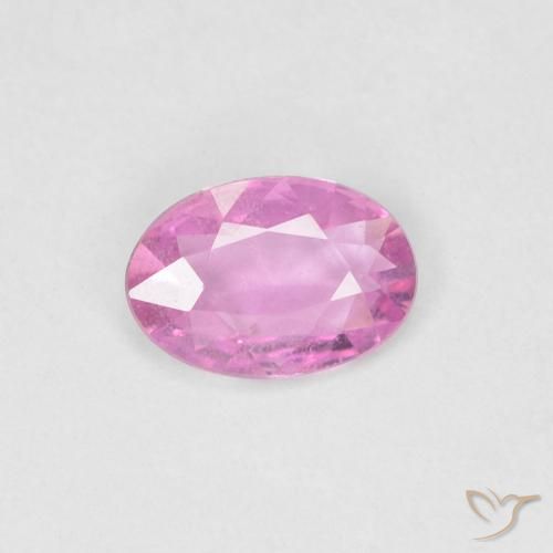 0.34ct 자연스러운 핫 핑크 사파이어, 타원형, VS