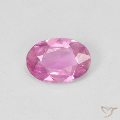 0.48ct 자연스러운 분홍색 사파이어, 타원형, VS
