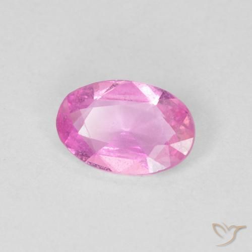 0.41ct 자연스러운 분홍색 사파이어, 타원형, VS