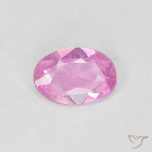 0.37ct 자연스러운 분홍색 사파이어, 타원형, VVS