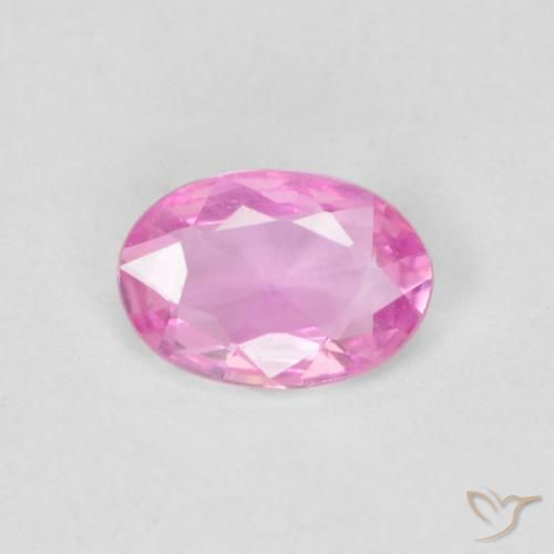 0.39ct 자연스러운 분홍색 사파이어, 타원형, VVS