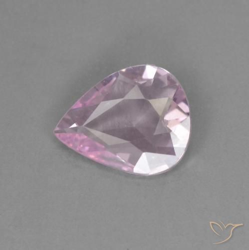 0.33ct 자연스러운 체리 핑크 톤 사파이어, 배 모양, VVS