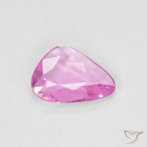 0.48ct 자연스러운 밝은 분홍빛이 도는 보라색 사파이어, 팬시한, VVS-VS
