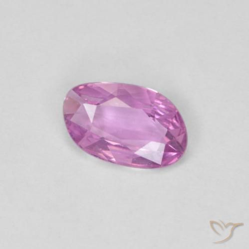 0.49캐럿 천연 Medium Light-Purple 사파이어, 팬시한, VVS