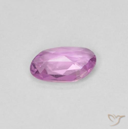 0.49캐럿 천연 Medium Light-Purple 사파이어, 팬시한, VVS
