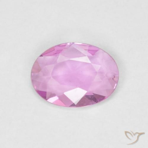 0.46ct 자연스러운 퍼플 핑크 사파이어, 타원형, VVS-VS